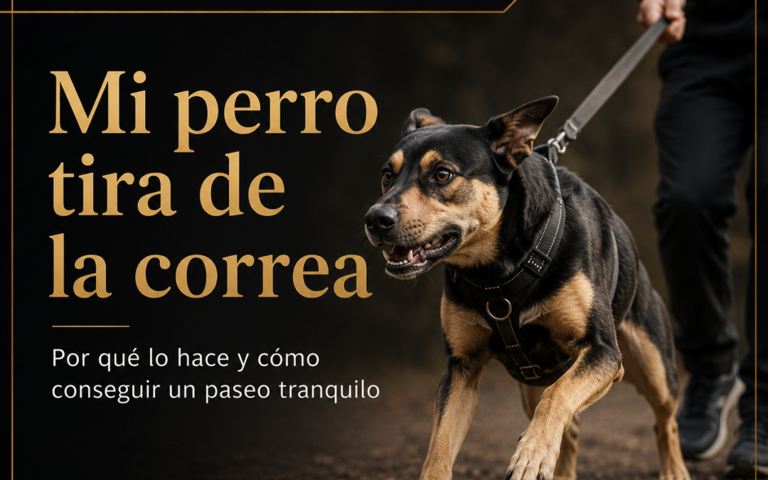 Mi perro tira de la correa, por qué lo hace y cómo conseguir un paseo tranquilo